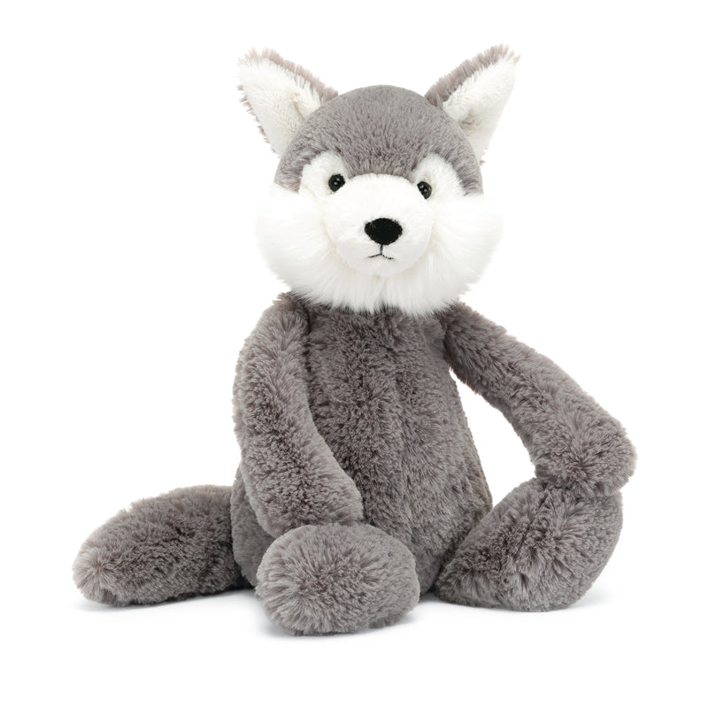 Bashful Wolf - Medium 12 Inch by Jellycat Toys Jellycat   
