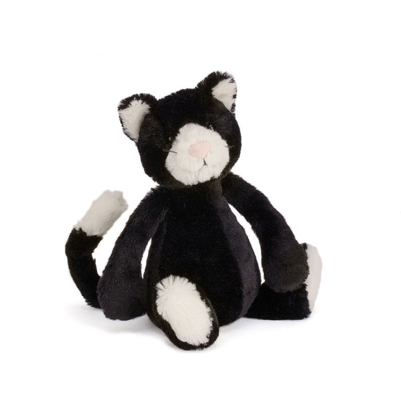 Bashful Black + White Cat - Small 7 Inch by Jellycat Toys Jellycat   