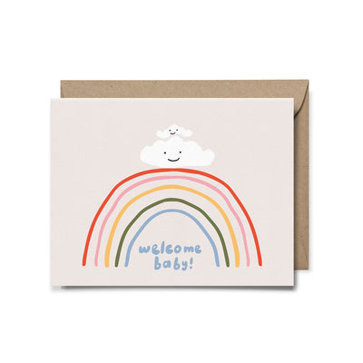 Cloud Rainbow Baby Card by Paperapple Paper Goods + Party Supplies Paperapple   