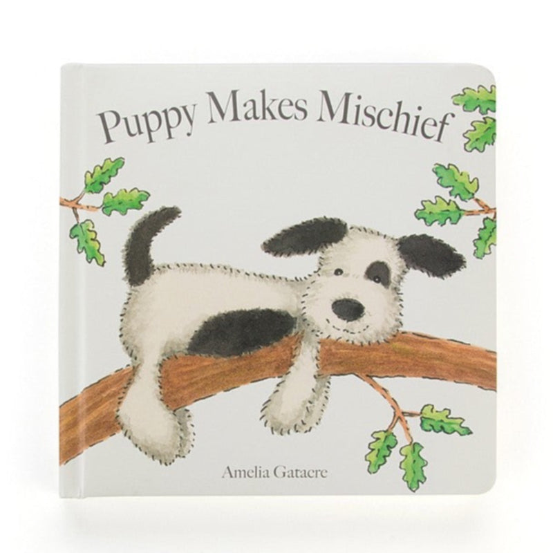 Puppy Makes Mischief - Board Book by Jellycat Books Jellycat   