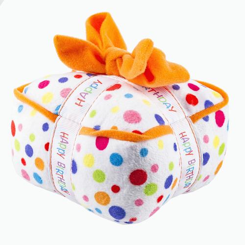 Happy Birthday Gift Box Plush Toy by Haute Diggity Dog