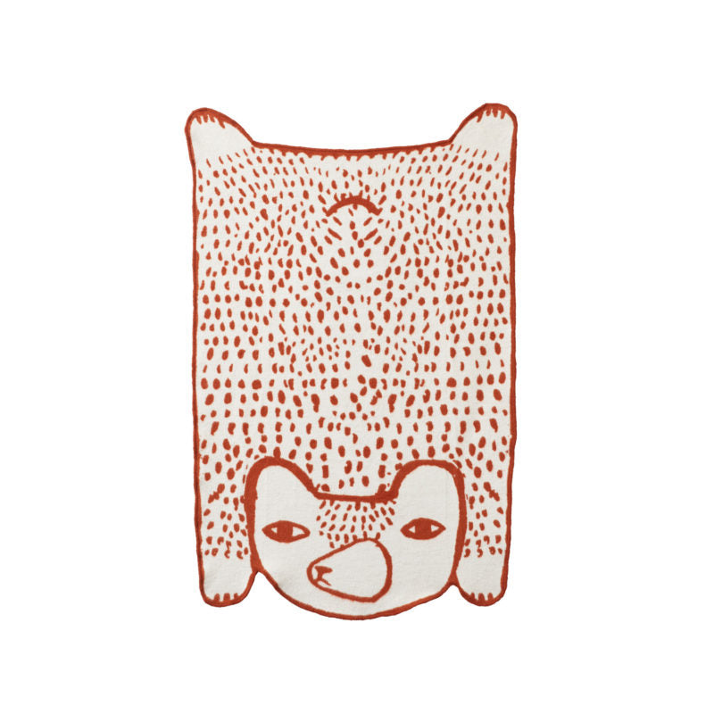 Bear Cotton Mini Blanket by Donna Wilson Bedding Donna Wilson   