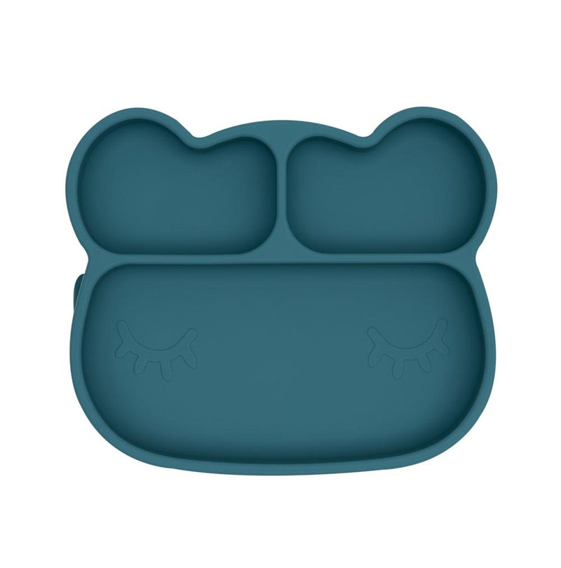 Bear Stickie Plate - Blue Dusk by We Might Be Tiny Nursing + Feeding We Might Be Tiny   