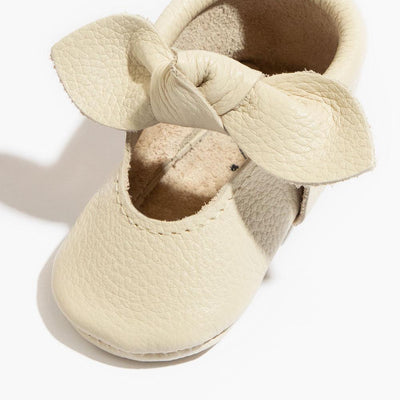 Knotted Bow Moccasin - Birch by Freshly Picked Shoes Freshly Picked   