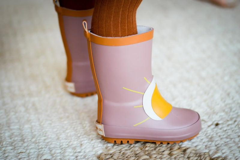 Rubber Rain Boots - Burlwood Sun by Grech & Co. Shoes Grech & Co.   