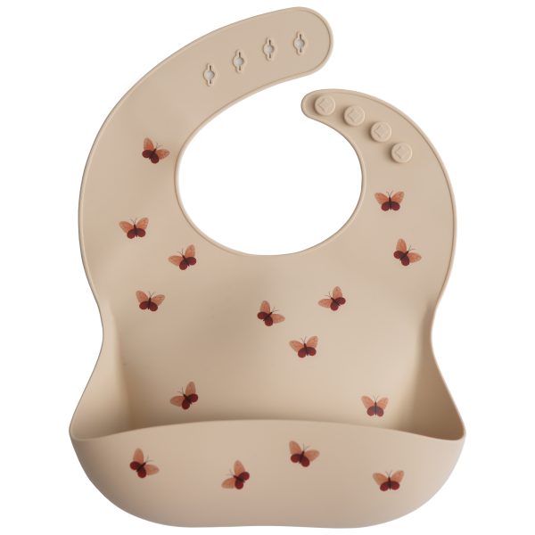 Silicone Baby Bib - Butterflies by Mushie & Co