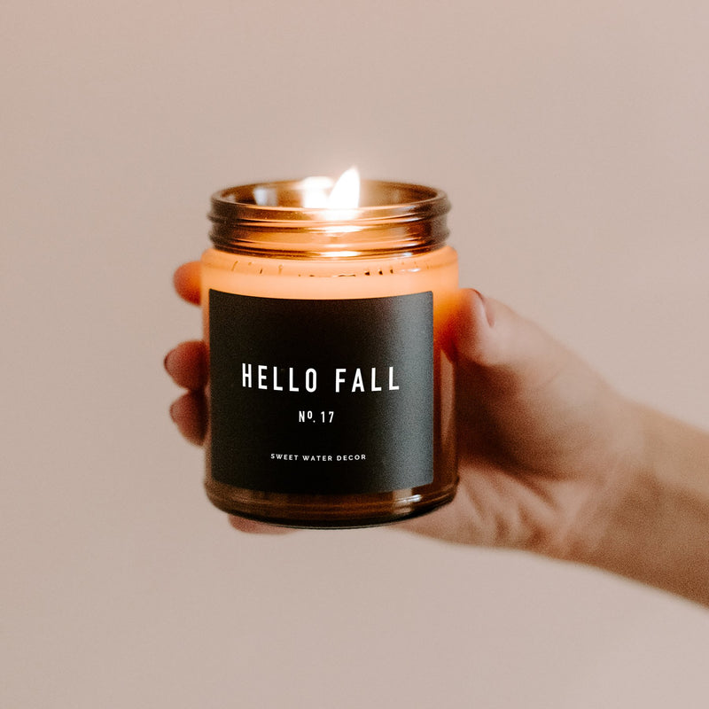 Soy Candle - Hello Fall by Sweet Water Decor Decor Sweet Water Decor   