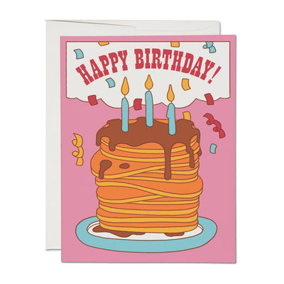 Pancake Birthday Card by Red Cap Cards Paper Goods + Party Supplies Red Cap Cards   