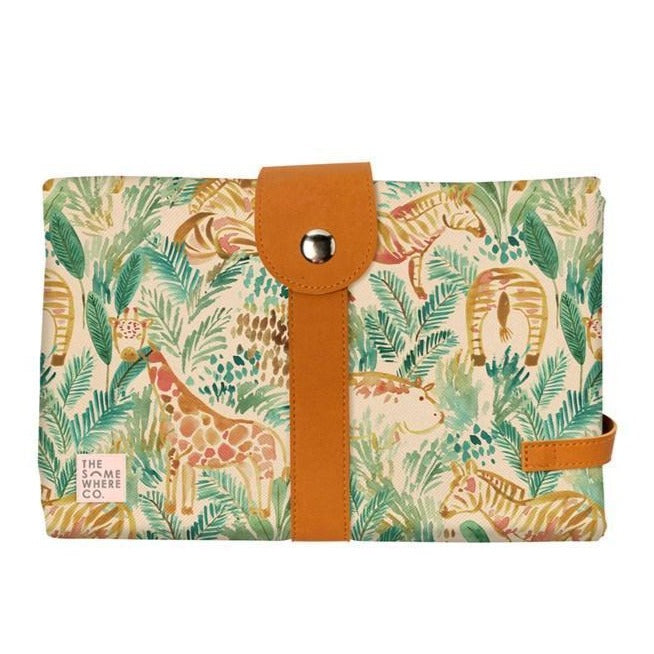 Travel Baby Change Mat - Jungle Safari by The Somewhere Co. Bath + Potty The Somewhere Co.   