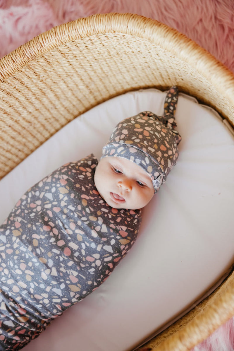 Knit Swaddle Blanket - Gemini by Copper Pearl Bedding Copper Pearl   