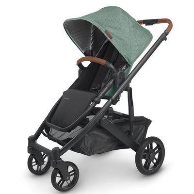 Cruz V2 Stroller by UPPAbaby Gear UPPAbaby GWEN (green mélange/carbon/saddle leather)  
