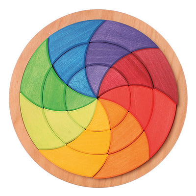 Large Color Circle Goethe Wooden Blocks by Grimm's Toys Grimm's   
