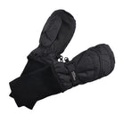 Waterproof Stay-On Mittens No Thumb - Black by SnowStoppers Accessories SnowStoppers   