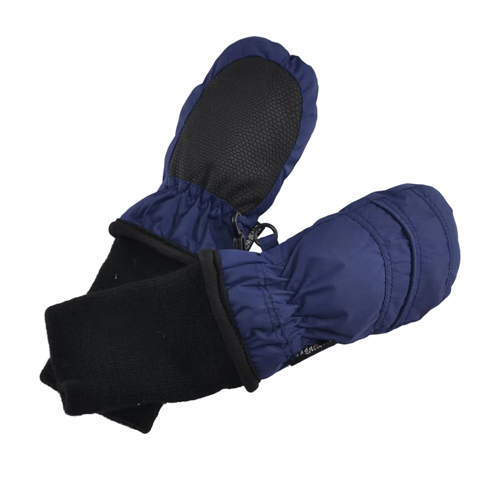 Waterproof Stay-On Mittens No Thumb - Navy Blue by SnowStoppers Accessories SnowStoppers   
