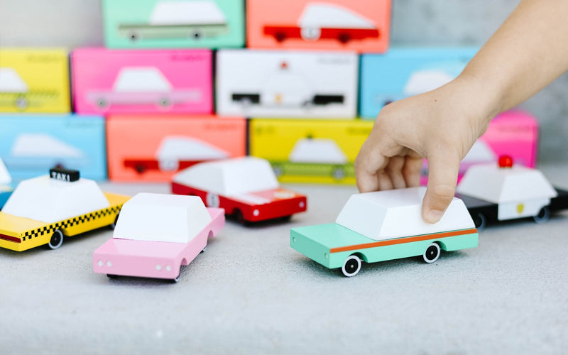 Teal Wagon Candycar by Candylab Toys Toys Candylab Toys   
