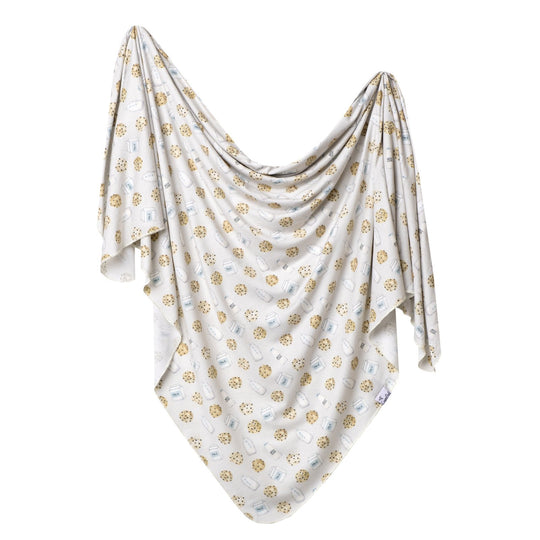 Knit Swaddle Blanket - Chip by Copper Pearl