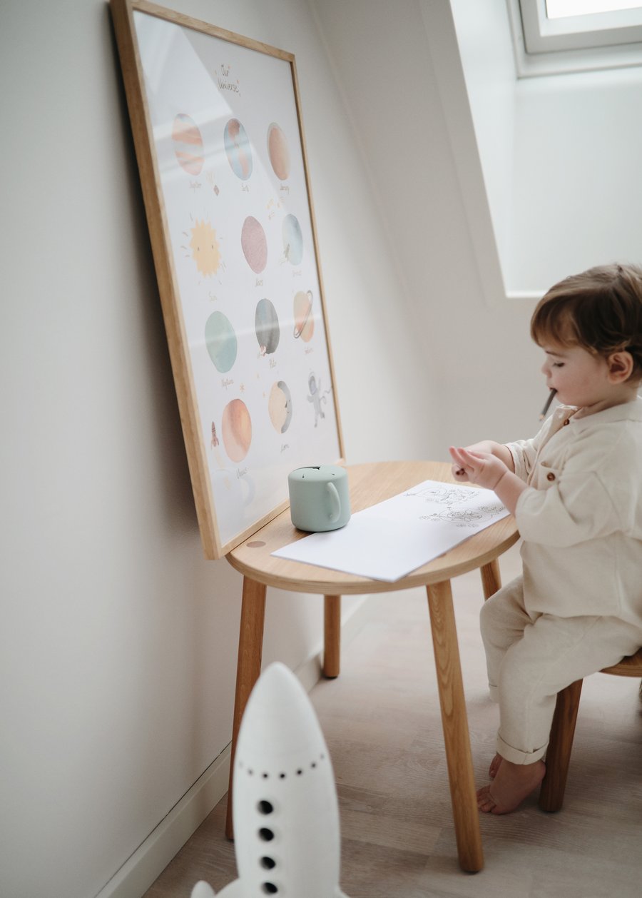 Silicone Snack Cup - Cambridge Blue Nursing + Feeding Mushie & Co   