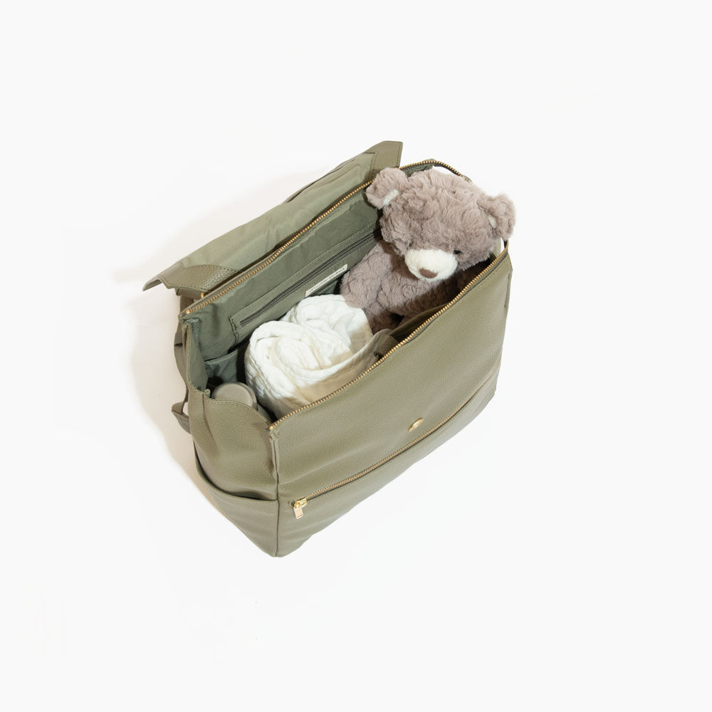 Classic Diaper Bag II Sage by Freshly Picked – Pacifier Kids