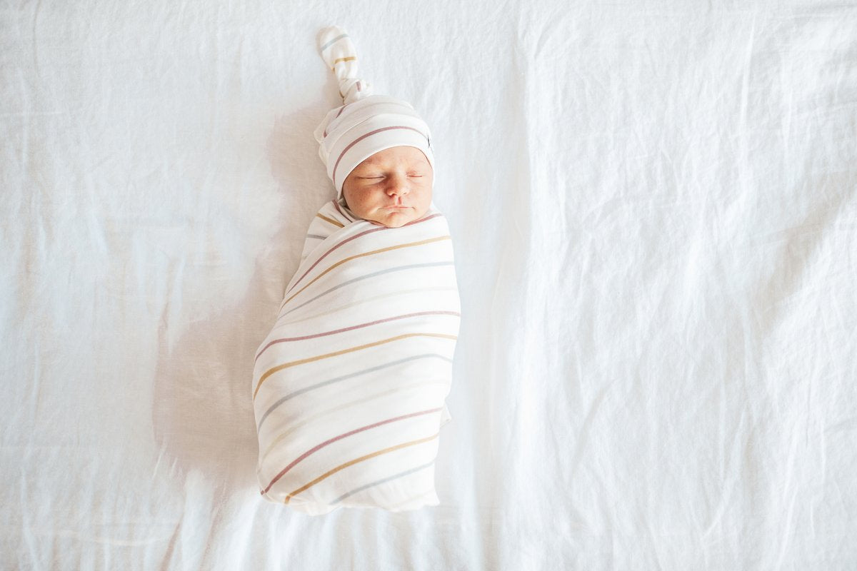 Knit Swaddle Blanket - Piper by Copper Pearl Bedding Copper Pearl   
