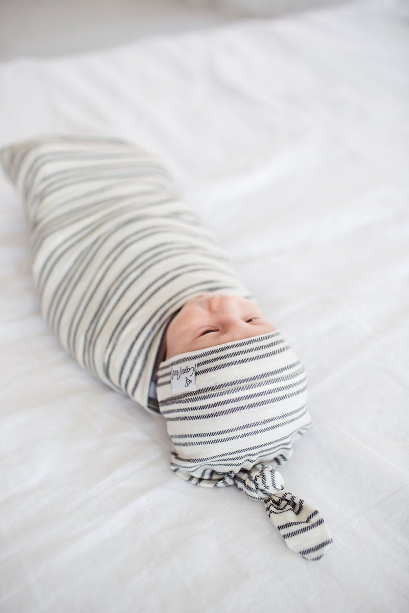 Knit Swaddle Blanket - Midtown by Copper Pearl Bedding Copper Pearl   