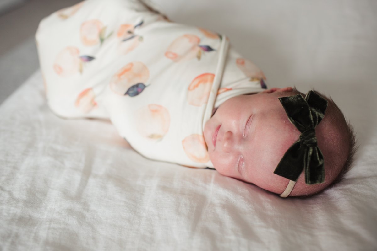 Knit Swaddle Blanket - Caroline by Copper Pearl Bedding Copper Pearl   