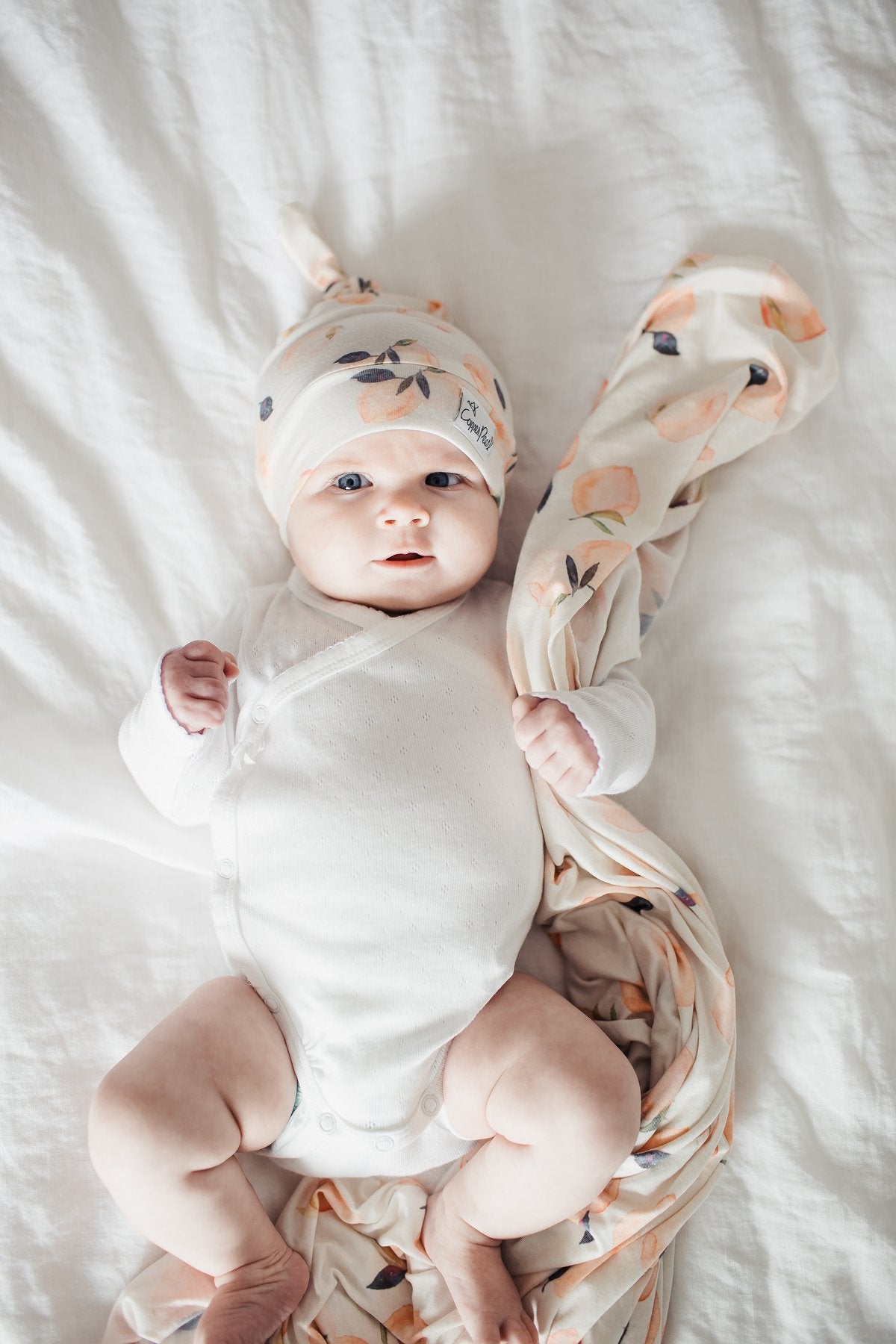 Knit Swaddle Blanket - Caroline by Copper Pearl Bedding Copper Pearl   