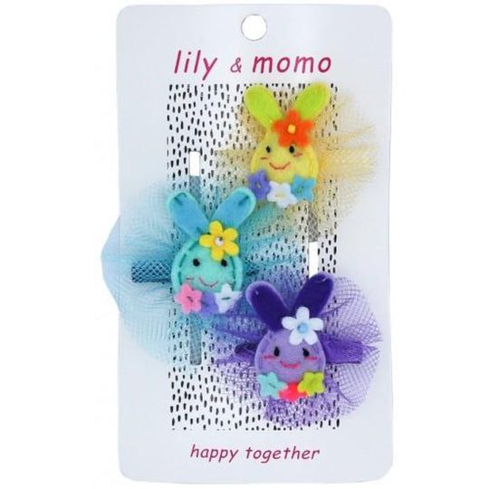 Cottontail Trio Hair Clips by Lily + Momo