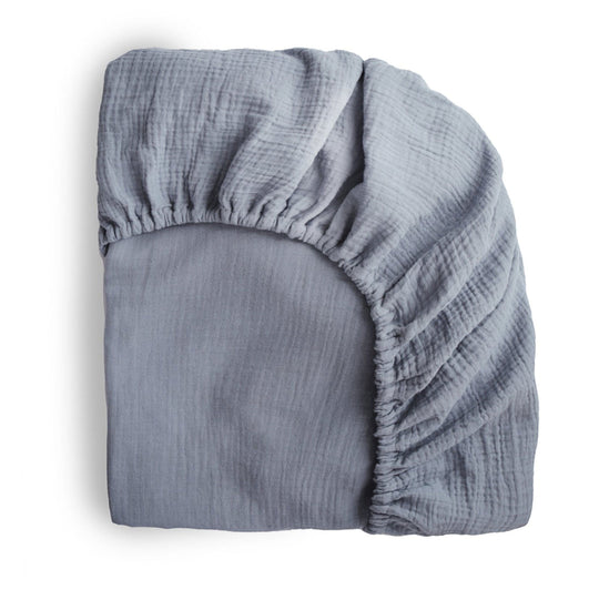 Extra Soft Muslin Crib Sheet - Tradewinds by Mushie & Co