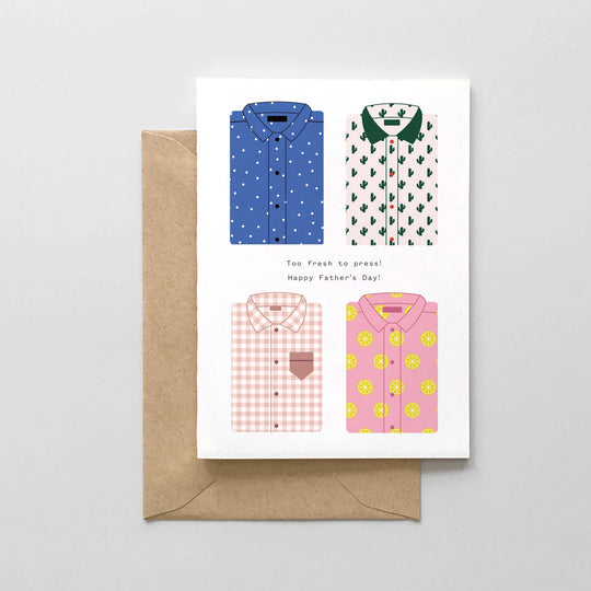 Too Fresh to Press - Happy Father's Day Card by Spaghetti & Meatballs