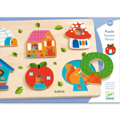 Wooden Puzzle - Coucou House by Djeco Toys Djeco   