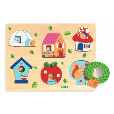 Wooden Puzzle - Coucou House by Djeco Toys Djeco   
