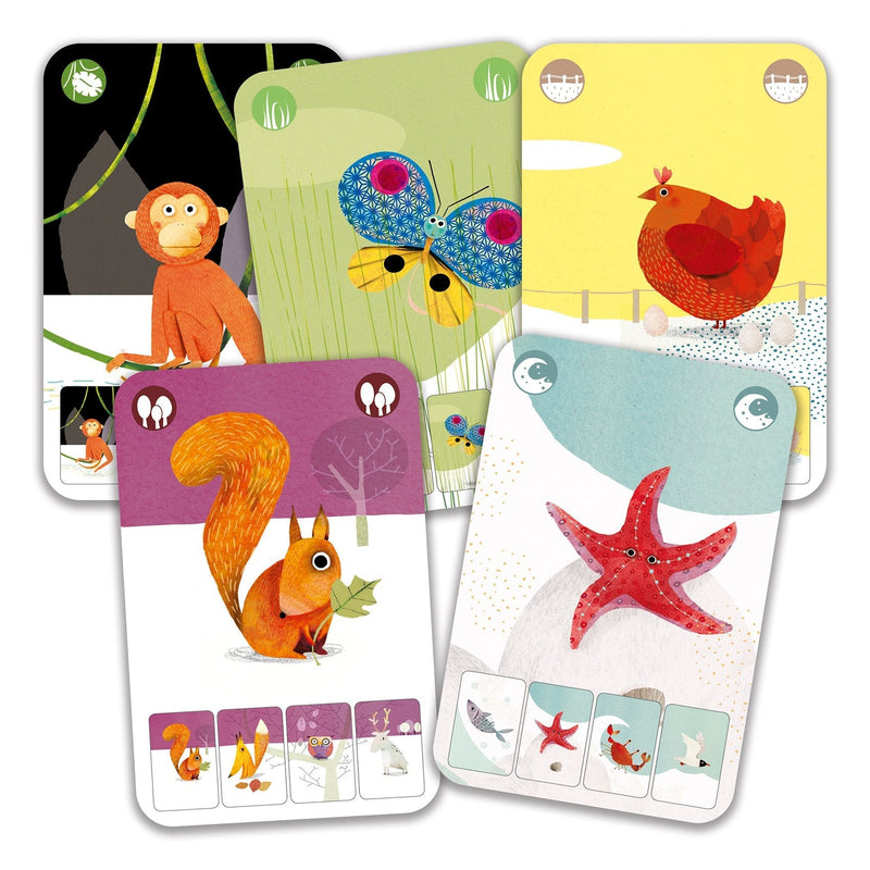 Mini Nature "Go Fish" Card Game by Djeco Toys Djeco   