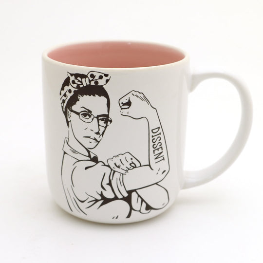 RBG I Dissent Mug by Lenny Mud