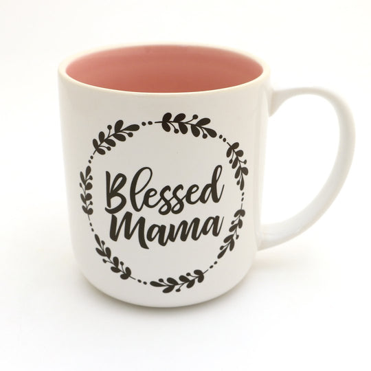 Blessed Mama Mug by Lenny Mud