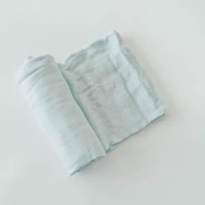 Deluxe Bamboo Single Swaddle - Cloud Blue by Little Unicorn Bedding Little Unicorn   