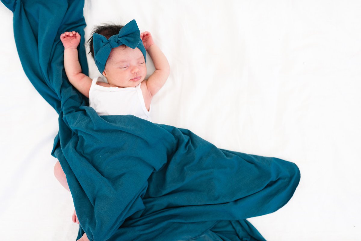 Knit Swaddle Blanket - Steel by Copper Pearl Bedding Copper Pearl   