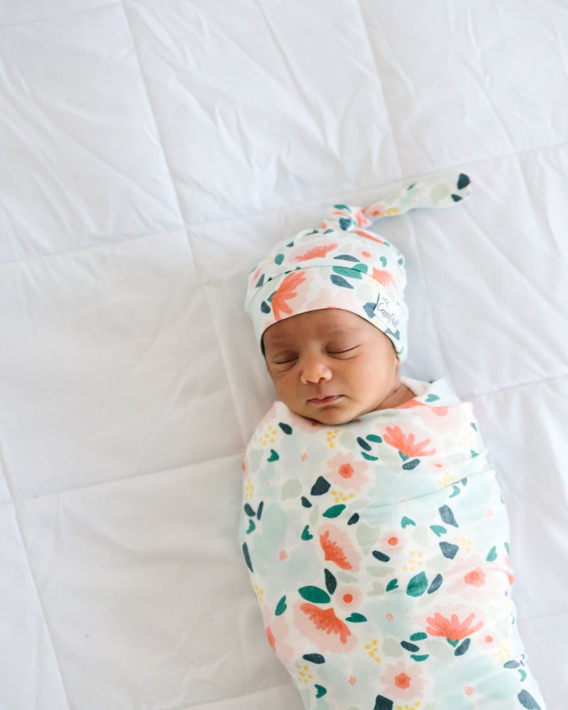 Knit Swaddle Blanket - Leilani by Copper Pearl Bedding Copper Pearl   