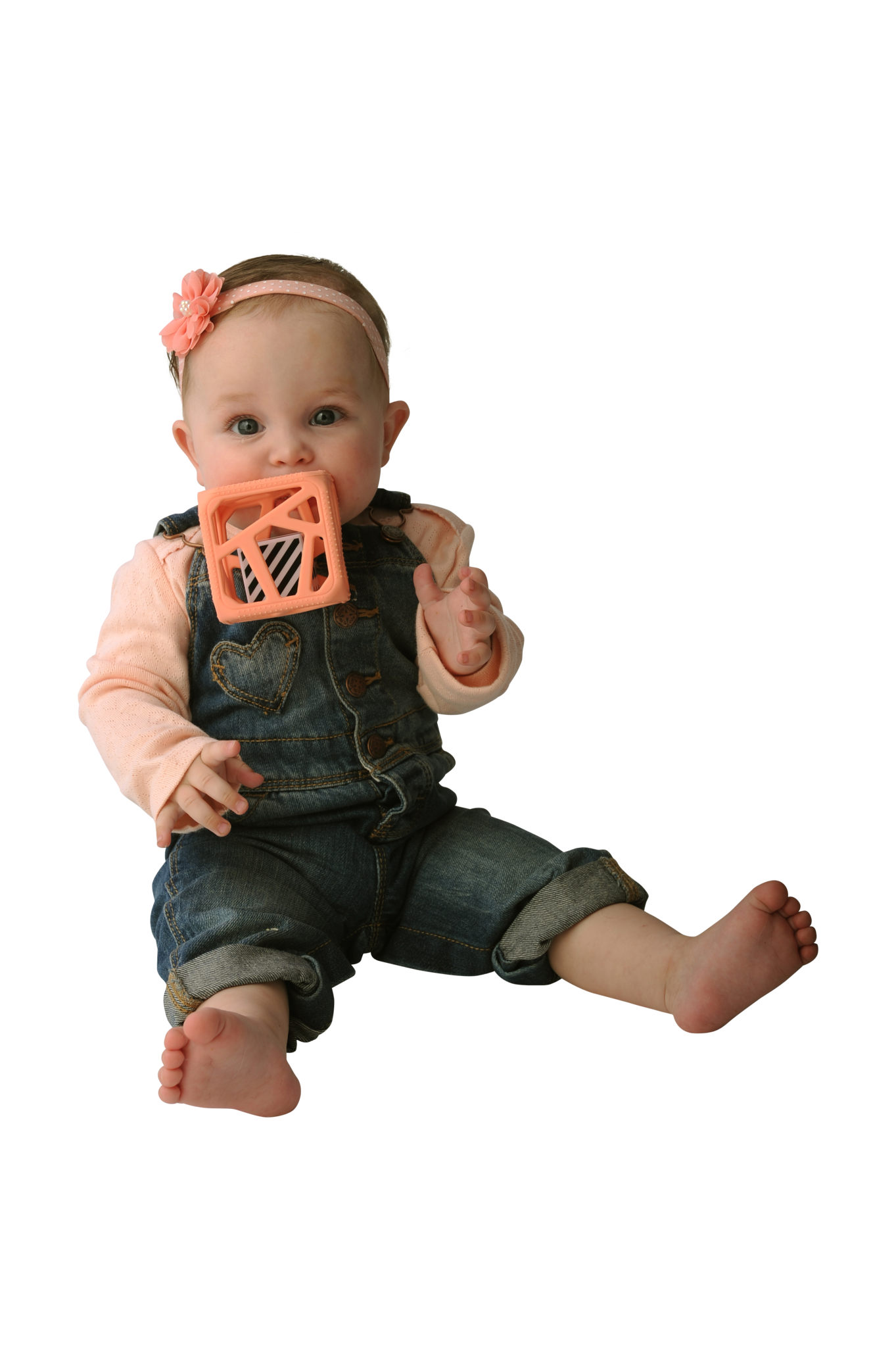 Chew Cube - Peachy Pink by Malarkey Kids Toys Malarkey Kids   