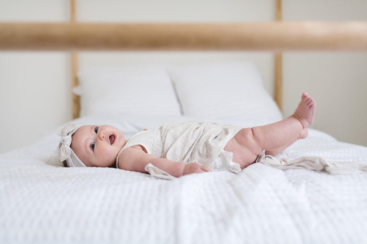 Knit Swaddle Blanket - Oat by Copper Pearl Bedding Copper Pearl   