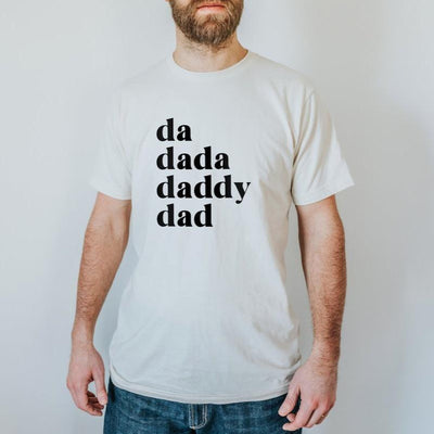 Da Dada Daddy Dad Organic Adult Tee by Gladfolk Apparel Gladfolk   