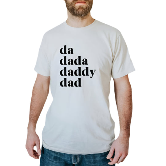 Da Dada Daddy Dad Organic Adult Tee by Gladfolk