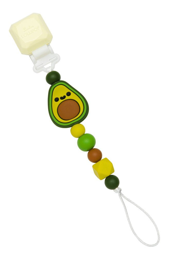 Darling Pacifier Clip - Avocado by Loulou Lollipop Infant Care Loulou Lollipop   
