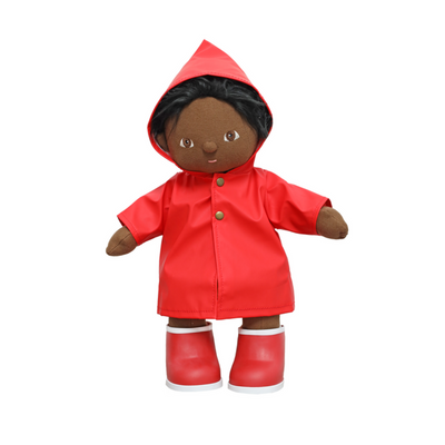 Dinkum Doll Rainy Play Outfit - Red by Olli Ella Toys Olli Ella   
