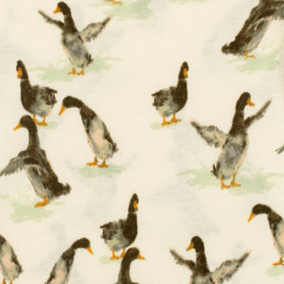 Organic Cotton Zipper Pajama - Duck by Milkbarn Apparel MilkBarn   