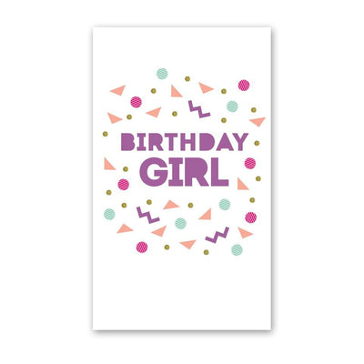 Birthday Girl Elements Enclosure Card Paper Goods + Party Supplies Rock Scissor Paper   