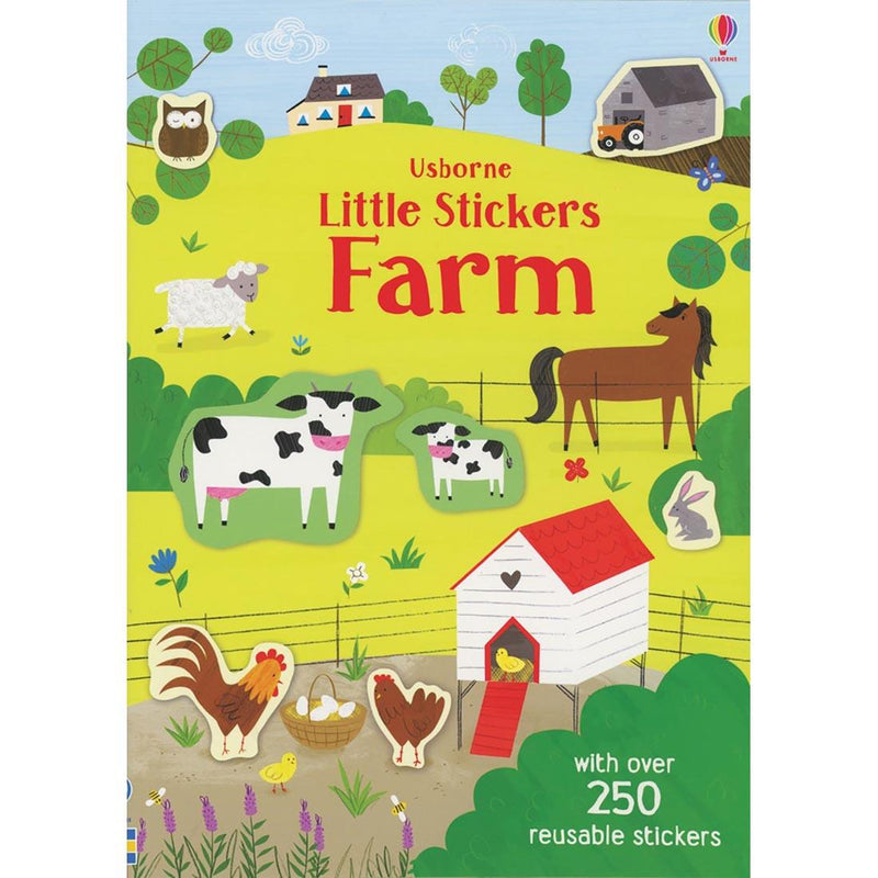 Little Stickers  Book - Farm Books Usborne Books   
