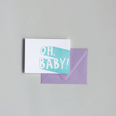 Oh Baby! Card by Printerette Press Paper Goods + Party Supplies Printerette Press   