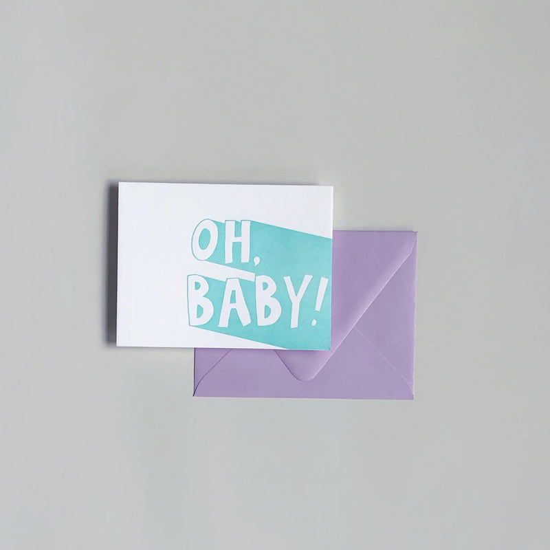 Oh Baby! Card by Printerette Press Paper Goods + Party Supplies Printerette Press   