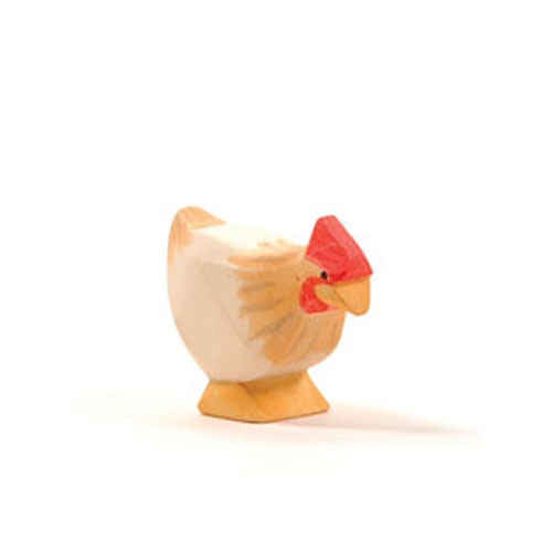 Hen - Ochre Standing by Ostheimer Wooden Toys Toys Ostheimer Wooden Toys   