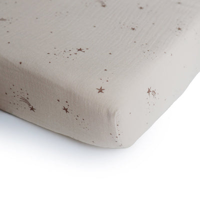 Extra Soft Muslin Crib Sheet - Falling Stars by Mushie & Co Bedding Mushie & Co   